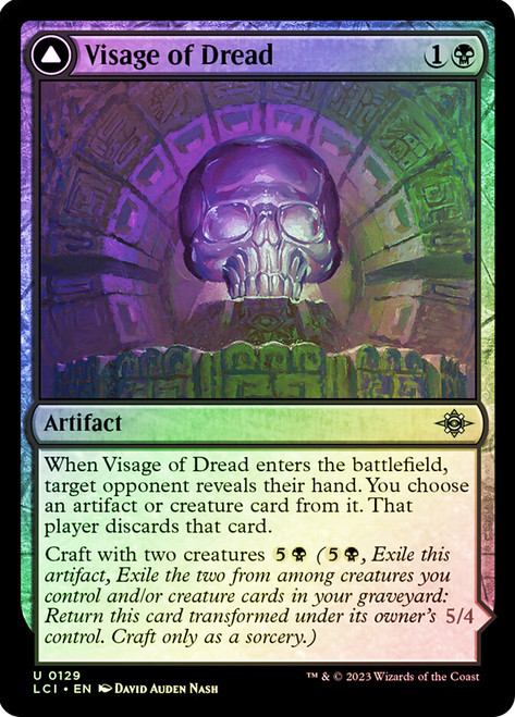 Visage of Dread // Dread Osseosaur\nThe Lost Caverns of Ixalan\nSingle\nMagic The Gathering