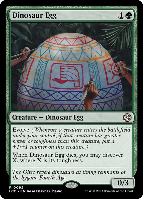 Dinosaur Egg\nThe Lost Caverns of Ixalan Commander\nSingle\nMagic The Gathering