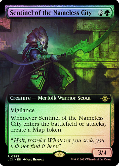 Sentinel of the Nameless City (Extended Art)\nThe Lost Caverns of Ixalan - Variants\nSingle\nMagic The Gathering