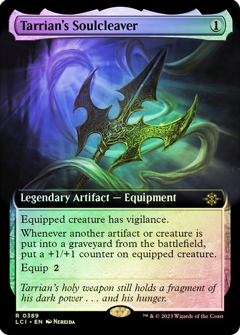 Tarrian's Soulcleaver (Extended Art)\nThe Lost Caverns of Ixalan - Variants\nSingle\nMagic The Gathering
