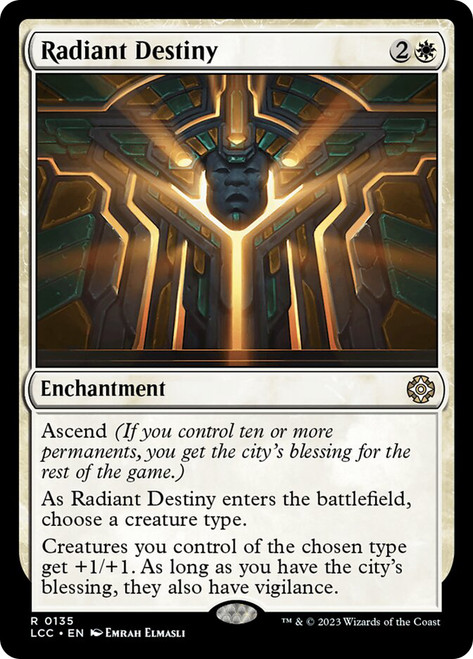 Radiant Destiny\nThe Lost Caverns of Ixalan Commander\nSingle\nMagic The Gathering