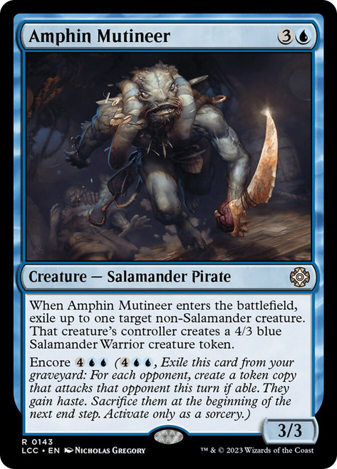Amphin Mutineer\nThe Lost Caverns of Ixalan Commander\nSingle\nMagic The Gathering