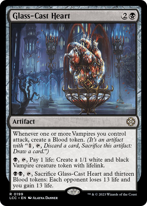 Glass-Cast Heart\nThe Lost Caverns of Ixalan Commander\nSingle\nMagic The Gathering
