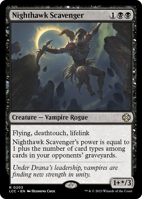 Nighthawk Scavenger\nThe Lost Caverns of Ixalan Commander\nSingle\nMagic The Gathering