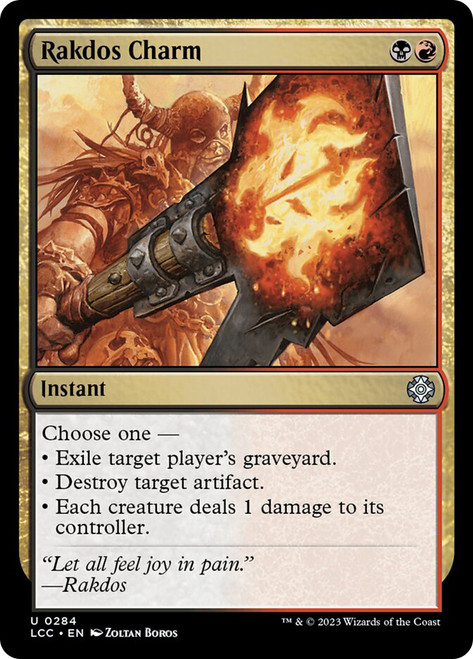 Rakdos Charm\nThe Lost Caverns of Ixalan Commander\nSingle\nMagic The Gathering