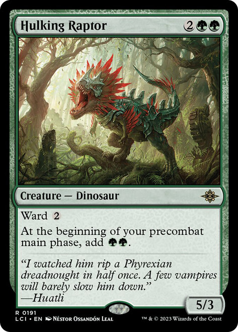 Hulking Raptor\nThe Lost Caverns of Ixalan\nSingle\nMagic The Gathering