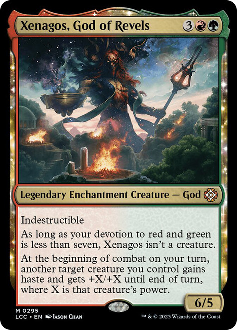 Xenagos, God of Revels\nThe Lost Caverns of Ixalan Commander\nSingle\nMagic The Gathering