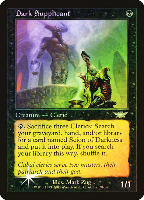 Dark Supplicant\nLegions\nSingle\nMagic The Gathering