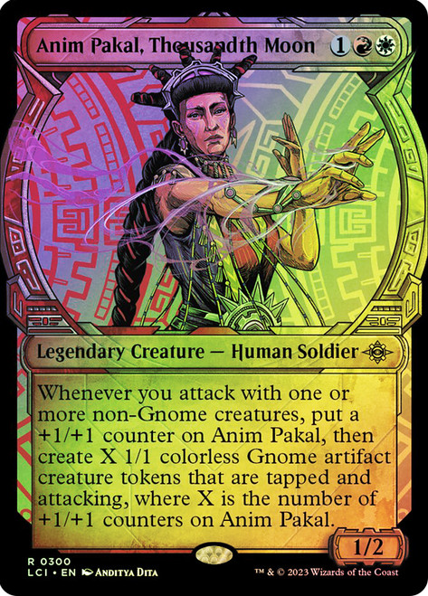 Anim Pakal, Thousandth Moon (Showcase)\nThe Lost Caverns of Ixalan - Variants\nSingle\nMagic The Gathering