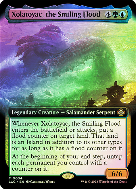 Xolatoyac, the Smiling Flood (Extended Art)\nThe Lost Caverns of Ixalan Commander - Variants\nSingle\nMagic The Gathering