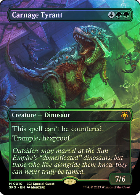 Carnage Tyrant (Borderless)\nSpecial Guests\nSingle\nMagic The Gathering