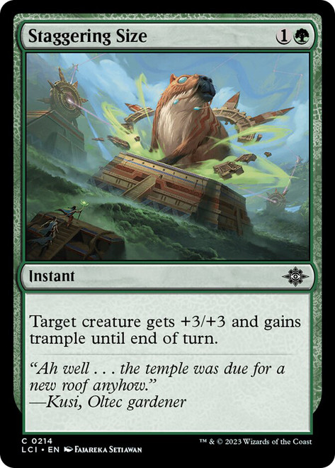 Staggering Size\nThe Lost Caverns of Ixalan\nSingle\nMagic The Gathering