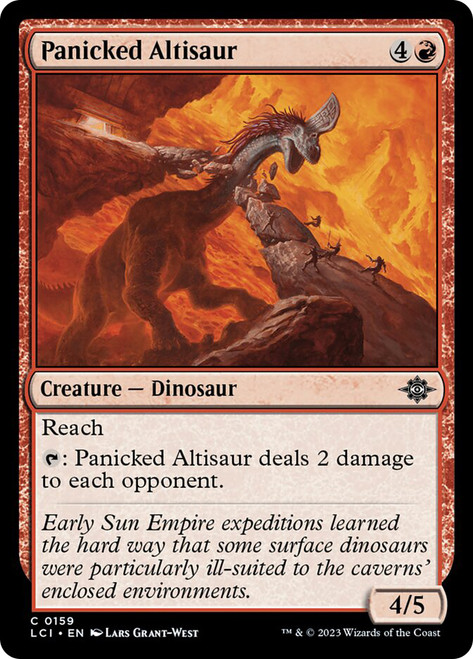Panicked Altisaur\nThe Lost Caverns of Ixalan\nSingle\nMagic The Gathering