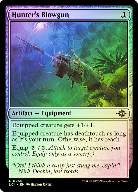 Hunter's Blowgun\nThe Lost Caverns of Ixalan\nSingle\nMagic The Gathering