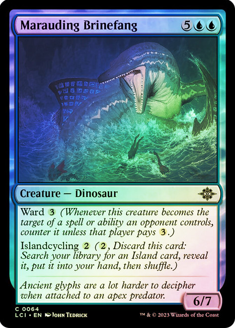 Marauding Brinefang\nThe Lost Caverns of Ixalan\nSingle\nMagic The Gathering