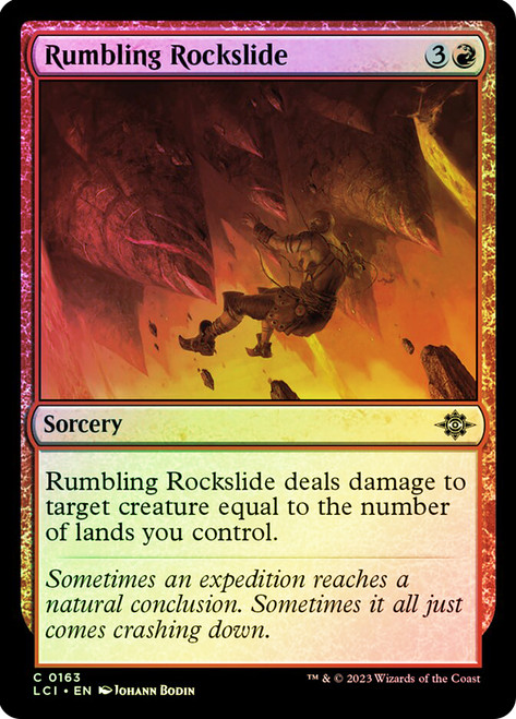 Rumbling Rockslide\nThe Lost Caverns of Ixalan\nSingle\nMagic The Gathering