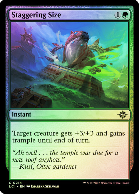 Staggering Size\nThe Lost Caverns of Ixalan\nSingle\nMagic The Gathering