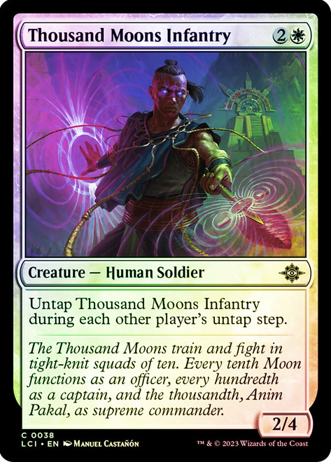 Thousand Moons Infantry\nThe Lost Caverns of Ixalan\nSingle\nMagic The Gathering