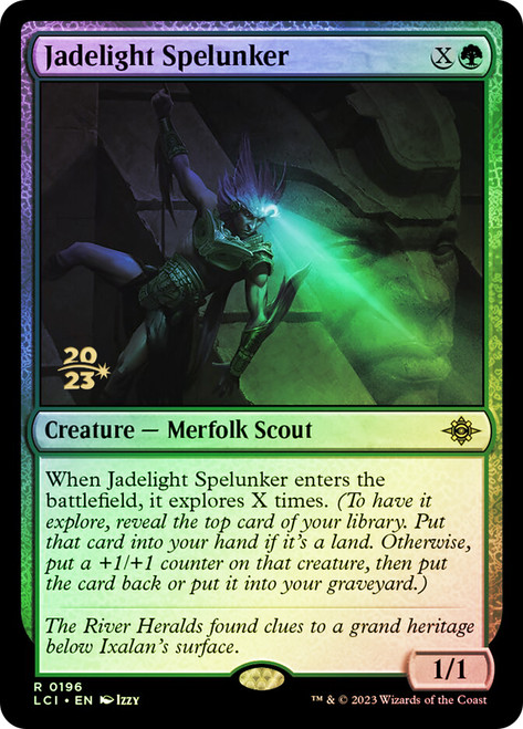 Jadelight Spelunker (Prerelease) (The Lost Caverns of Ixalan)\nPromo: Date Stamped\nSingle\nMagic The Gathering