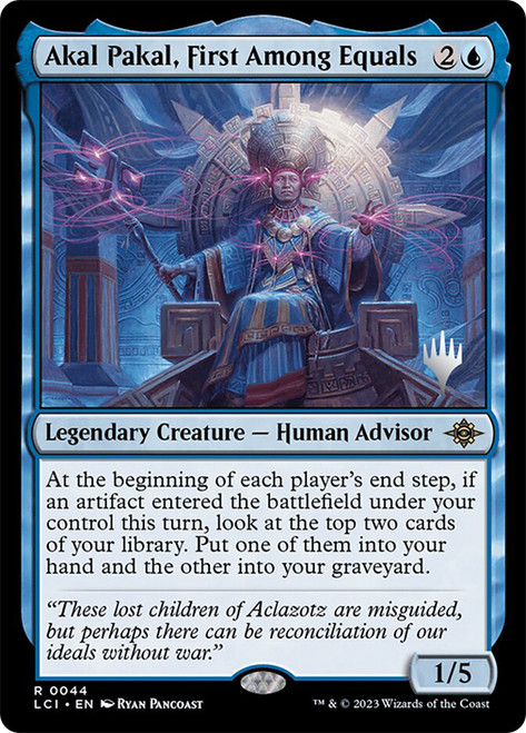 Akal Pakal, First Among Equals (Promo Pack) (The Lost Caverns of Ixalan)\nPromo: Planeswalker Stamped\nSingle\nMagic The Gathering