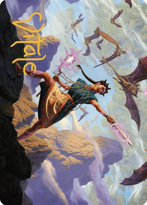 {Warden of the Inner Sky Art Card} (Signed)\nArt Series: The Lost Caverns of Ixalan - Variants\nSingle\nMagic The Gathering