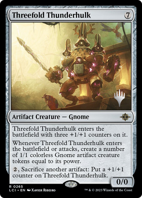 Threefold Thunderhulk (Promo Pack) (The Lost Caverns of Ixalan)\nPromo: Planeswalker Stamped\nSingle\nMagic The Gathering