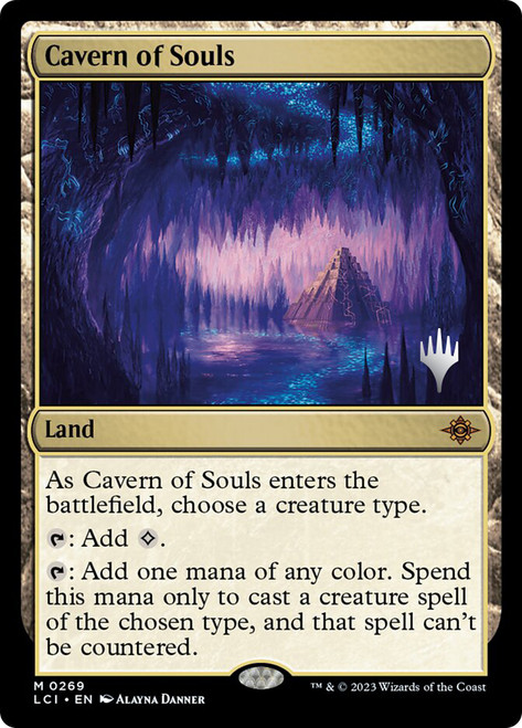 Cavern of Souls (Promo Pack) (The Lost Caverns of Ixalan)\nPromo: Planeswalker Stamped\nSingle\nMagic The Gathering