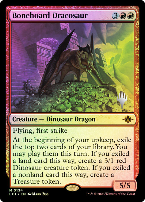 Bonehoard Dracosaur (Promo Pack) (The Lost Caverns of Ixalan)\nPromo: Planeswalker Stamped\nSingle\nMagic The Gathering