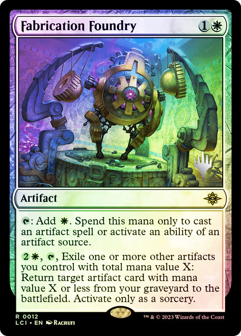 Fabrication Foundry (Promo Pack) (The Lost Caverns of Ixalan)\nPromo: Planeswalker Stamped\nSingle\nMagic The Gathering
