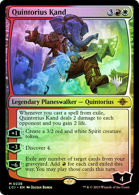 Magic the Gathering fifth edition 第5版 Quintorius Kand | The Lost Caverns of Ixalan | Star City Games