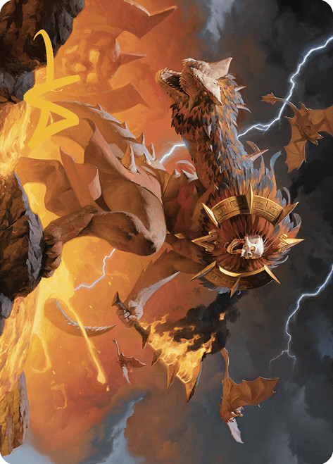 {Ojer Axonil, Deepest Might Art Card} (Signed)\nArt Series: The Lost Caverns of Ixalan - Variants\nSingle\nMagic The Gathering