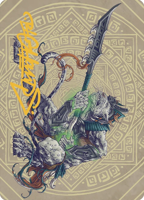 {Kutzil, Malamet Exemplar Art Card} (Signed)\nArt Series: The Lost Caverns of Ixalan - Variants\nSingle\nMagic The Gathering