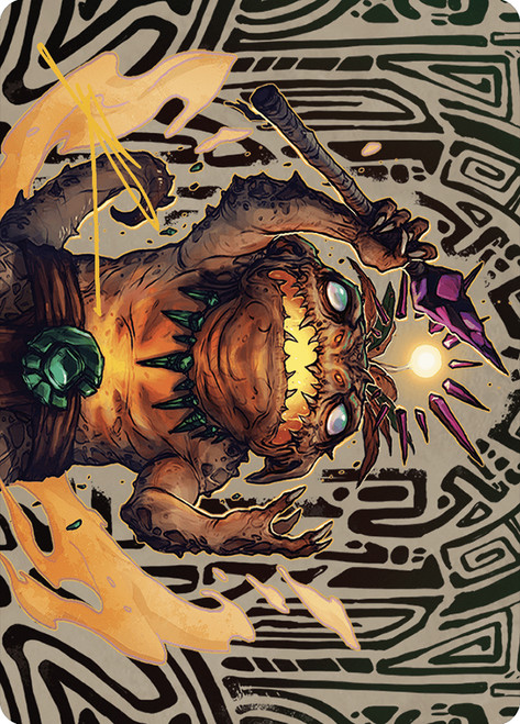 {Zoyowa Lava-Tongue Art Card} (Signed)\nArt Series: The Lost Caverns of Ixalan - Variants\nSingle\nMagic The Gathering