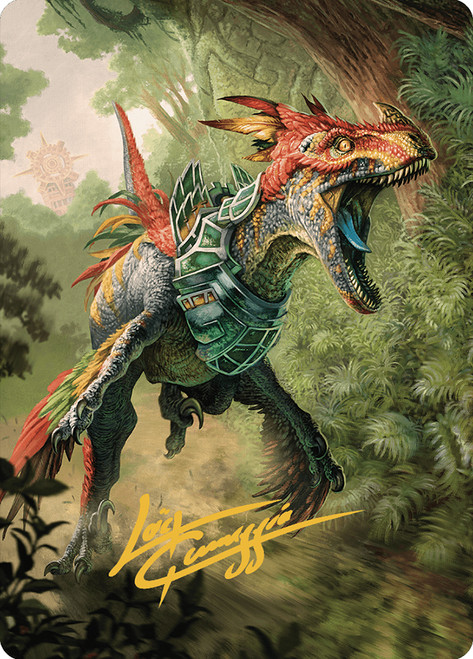 {Dinosaur Token Art Card} (Signed)\nArt Series: The Lost Caverns of Ixalan - Variants\nSingle\nMagic The Gathering