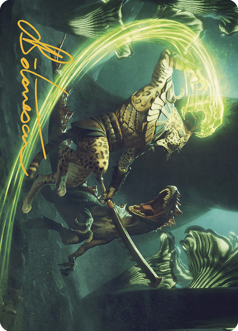 {Contest of Claws Art Card} (Signed)\nArt Series: The Lost Caverns of Ixalan - Variants\nSingle\nMagic The Gathering