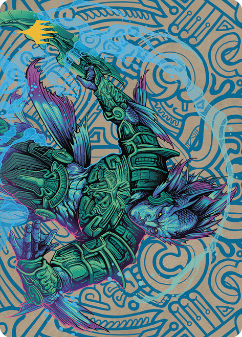 {Hakbal of the Surging Soul Art Card} (Stamped)\nArt Series: The Lost Caverns of Ixalan - Variants\nSingle\nMagic The Gathering