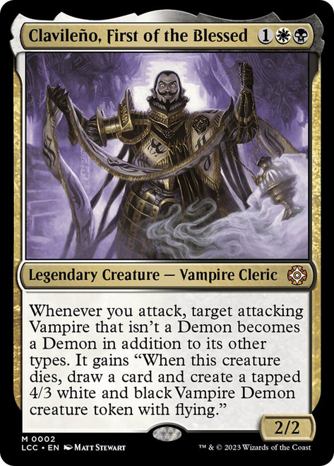 Clavileno, First of the Blessed\nThe Lost Caverns of Ixalan Commander\nSingle\nMagic The Gathering