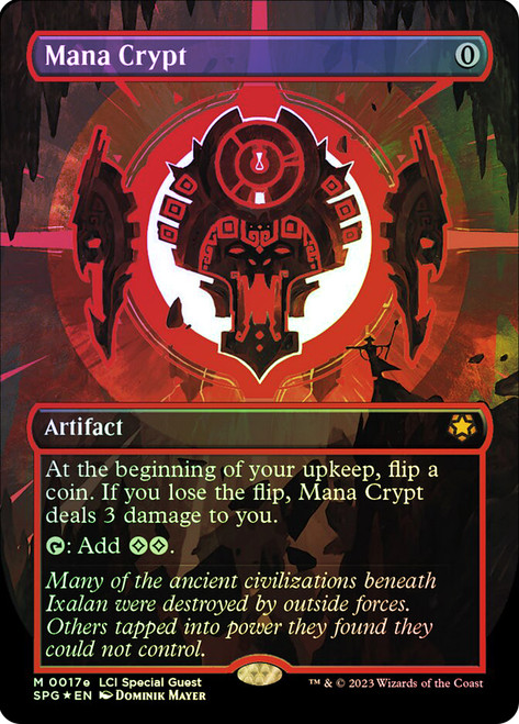 新品送料無料【マジック】mtg　魔力の墓所/Mana Crypt　ボーダーレス マジック：ザ・ギャザリング