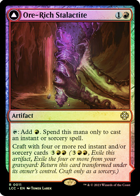 Ore-Rich Stalactite // Cosmium Catalyst\nThe Lost Caverns of Ixalan Commander\nSingle\nMagic The Gathering