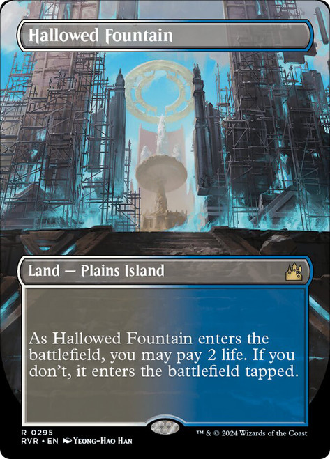 高評価低価MTG 神聖なる泉/Hallowed Fountain 英語 foil DIS② マジック：ザ・ギャザリング