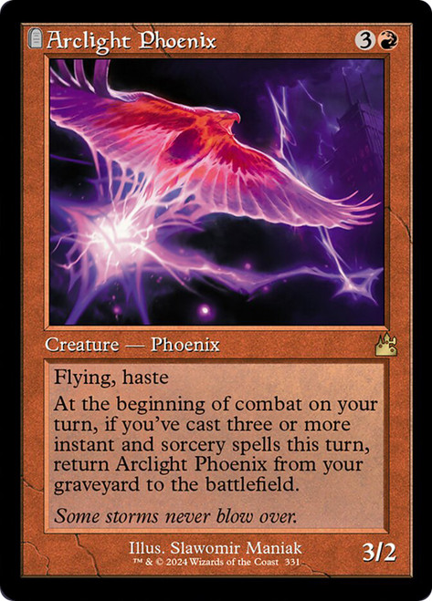 Arclight Phoenix (Retro Frame)\nRavnica Remastered - Retro Frame\nSingle\nMagic The Gathering