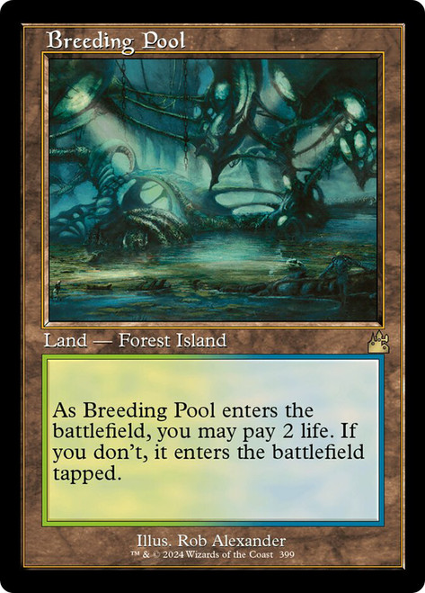 Breeding Pool (Retro Frame)\nRavnica Remastered - Retro Frame\nSingle\nMagic The Gathering