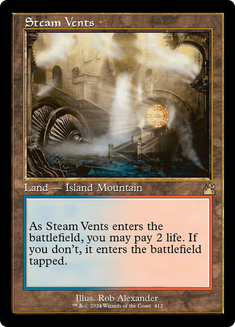 Steam Vents (Retro Frame) | Ravnica Remastered - Retro Frame 