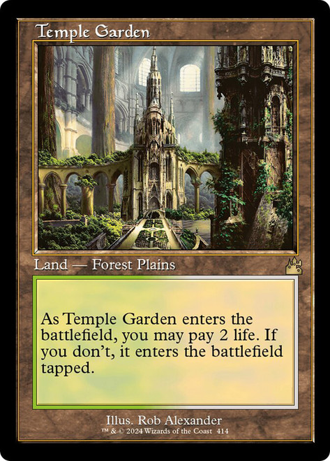 Temple Garden (Retro Frame)\nRavnica Remastered - Retro Frame\nSingle\nMagic The Gathering
