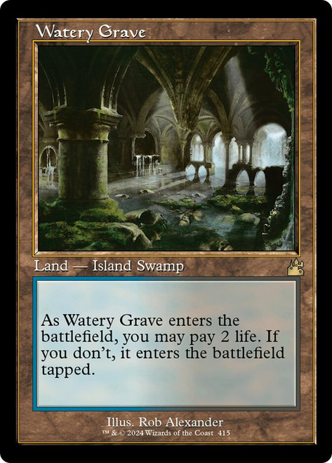 Watery Grave (Serial Number) (Retro Frame) | Ravnica Remastered 