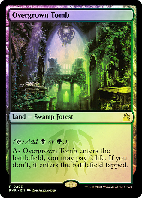 Overgrown Tomb\nRavnica Remastered\nSingle\nMagic The Gathering