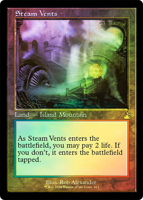 Steam Vents (Serial Number) (Retro Frame) | Ravnica Remastered 