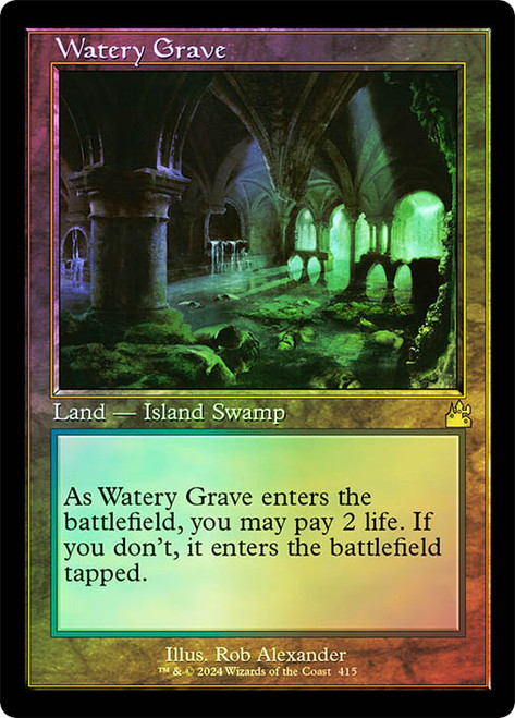 Watery Grave (Serial Number) (Retro Frame) | Ravnica Remastered 