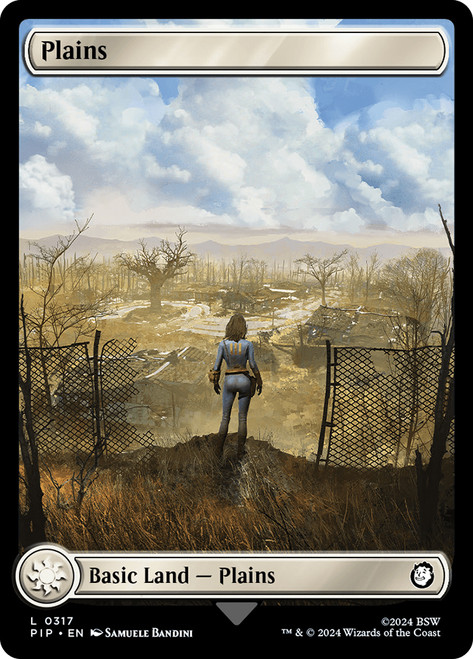 Plains (#317)\nFallout Commander\nSingle\nMagic The Gathering