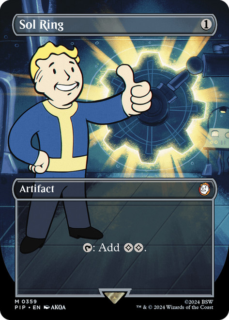 Sol Ring (Borderless)\nFallout Commander - Variants\nSingle\nMagic The Gathering